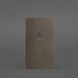 Шкіряний чохол для iPhone 12 Темно-бежевий - мініатюра 4