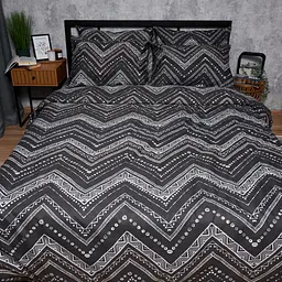Комплект постільної білизни Moon&Star Микросатин Premium Geometric Grace Сімейний 160х220х2 наволочки 2х70х70 - мініатюра 5