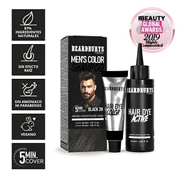 Шампунь камуфлюючий Beardburys Men's Color Shampoo Black 2N чорний - мініатюра 4