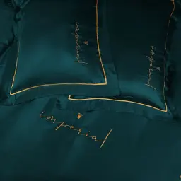Комплект постільної білизни MirSon Imperial Tencel №07 Emerald 143x210 см (2200010755770) - мініатюра 7