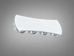 Сучасний фасадний світильник для вулиці Diasha DFB-8623-8WH білий LED IP67 21 см - мініатюра 5