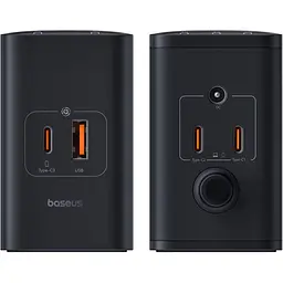 Зарядний пристрій Baseus Digital GaN Intelligent Desktop Fast Charger 240W (3xType+C+USB+DC) (With Cable DC to DC black (P10163901113-00) - мініатюра 2