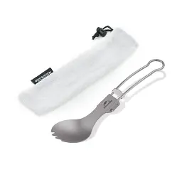 Ложка-виделка туристична Naturehike титанова NH19C001-J (6927595734766)
