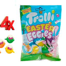 Жувальні цукерки Trolli Soft Eggies 4 шт 75г - мініатюра 2
