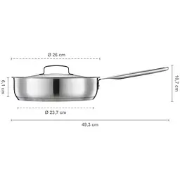 Сотейник Fiskars All Steel матовий 26 см 3.2 л (1064746) - мініатюра 4