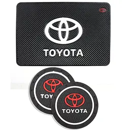 Набір антиковзних килимків для торпеди та підсклянника Toyota 3 шт