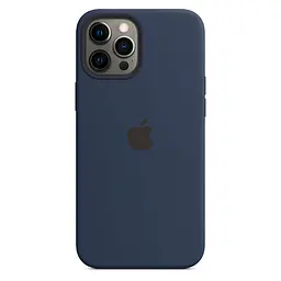 Чохол Silicone Case з MagSafe для Apple iPhone 12 Pro Max (Deep Navy) ААА [52914] - мініатюра 3