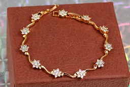 Браслет Xuping Jewelry літо 17 см 7 мм золотистий