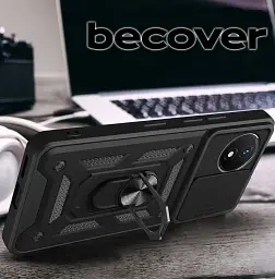 Панель BeCover Military для Vivo Y02/Y02A Black (710026) - мініатюра 4