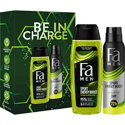 Уцінка. Набір Fa Men Energy Boost. Be In Charge Гель для душу 250 мл + Антиперспірант-ролик 50 мл