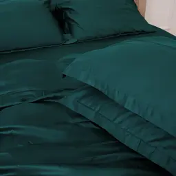 Наволочка MirSon Tencel №07 Emerald 50х70 см смарагдова (2200009371066) - мініатюра 2