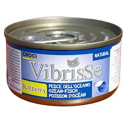 Вологий корм для кошенят Vibrisse океанська риба, банка 70 г