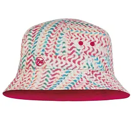 Панама Buff Kids Bucket Hat kumkara multi Білий-Рожевий