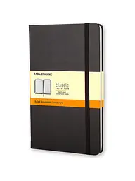 Записник Moleskine Classic середній, Лінійка Чорний (QP060)