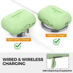 Чохол AhaStyle Colorful Silicone Case для AirPods Pro 2 Avocado Green [CP-187-2-C-AG] [133832] - мініатюра 5