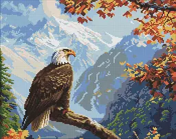 Алмазна мозаїка/вишивка Гордий орел 40*50 см Ідейка AMO 8078
