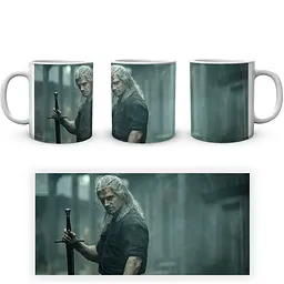 Кухоль GeekLand The Witcher Відьмак Геральт TW 002.004 330 мл білий - мініатюра 4