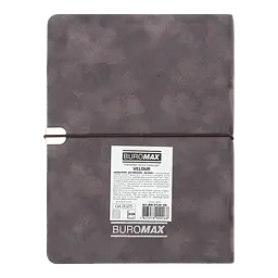 Щоденник датований Buromax Velour 2026 A5 штучна шкіра сірий (BM.2134-09) - мініатюра 3