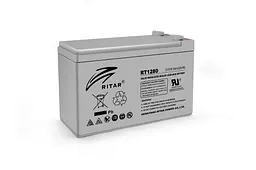 Акумуляторна батарея AGM RITAR RT1280, Gray Case, 12V 8.0Ah ( 151 х 65 х 94 (100) ) Q10