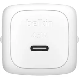 Мережевий зарядний пристрій Belkin BoostCharge Compact USB-C PD 45W White (WCA013KQWH) [158900] - мініатюра 2