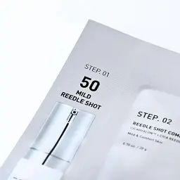 Двоетапна зміцнювальна тканинна маска для обличчя VT Cosmetics Reedle Shot 50, 2Step Mask 1.5 г +25 г
- мініатюра 3