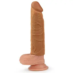 Насадка на пеніс Lovetoy Pleasure X-Tender 17 см коричневий - мініатюра 5