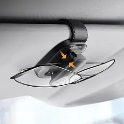 Автотримач для окулярів Baseus Platin Vehicle ACYJN-B0S сріблястий - мініатюра 6