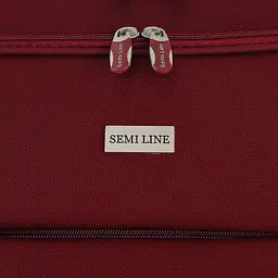 Валіза Semi Line 28 дюймів на 2 колесах поліестер 600D захищені колеса +3 кишені об'єм 75 л бордовий - мініатюра 7