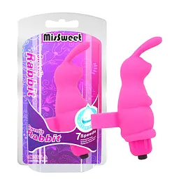 Вібратор Missweet Sweetie Rabbit 10 см рожевий - мініатюра 4