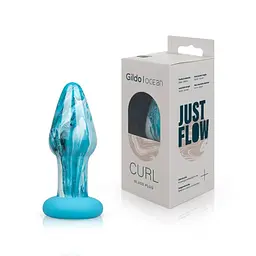 Скляна анальна пробка Gildo - Ocean Curl Glass Butt plug - мініатюра 8