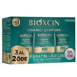 Шампунь для відновлення пошкодженого волосся Bioxcin Keratin and Argan 300мл - мініатюра 2