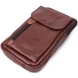 Чоловіча шкіряна сумка Vintage 12х19х4 см sum0024955 - мініатюра 3