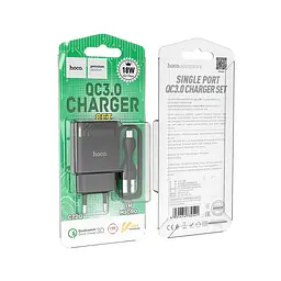 Блок живлення Hoco C72Q 18w зарядний пристрій з Quick Charge 3.0 - мініатюра 5