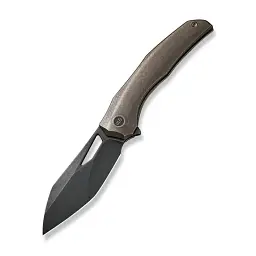 Ніж складаний туристичний WE Knife Ignio CPM 20CV титан 6AL4V бронзовий 83,9 мм