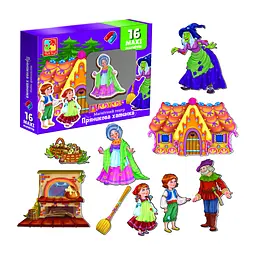 Настільна гра магнітний театр "Пряничний будиночок" Vladi Toys VT3206-54 Укр - мініатюра 2