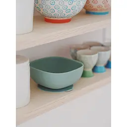 Силіконова миска на присосці Beaba Silicone Suction Bowl, оливкова (913613) - мініатюра 6