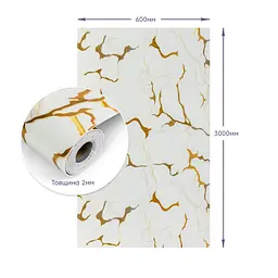 Самоклеюча стінова PET плитка у рулоні 600*3000*2mm (D) SW-00002637 - мініатюра 4