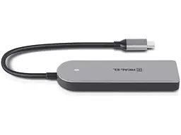 Мультипортовий адаптер REAL-EL CQ-415 Space Grey (EL123110001) - мініатюра 4