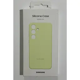 Оригінальний протиударний силіконовий чохол Samsung Silicone Case для Samsung Galaxy S24 Light Green EF-PS921TGEGWW - мініатюра 4