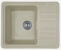 Кухонна мийка Adamant SMALL сахара 570x455x180 мм, з крилом 57 см - мініатюра 1