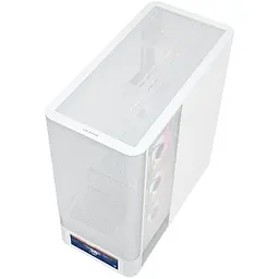 Корпус ModeCom VOLCANO AQ500 ARGB MIDI FRONT LCD 6,2” 4x120mm fans WHITE без БЖ ATX - мініатюра 8