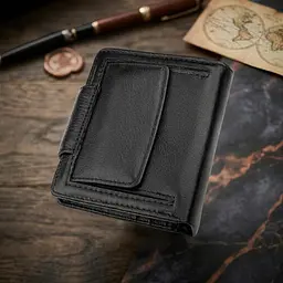 Гаманець жіночий ST Leather 18497 (ST415) чорний шкіряний - мініатюра 3