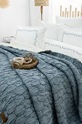 Постільна білизна з покривалом Zebra Casa Paloma Indigo Zebra pbe0051524 - мініатюра 2