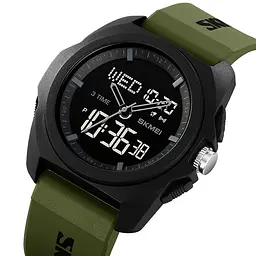 Чоловічий наручний годинник 2199AG Army Green Skmei acs0030157 - мініатюра 3