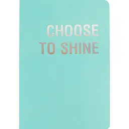 Книга записная Axent Motivation Choose to shine A5 в клеточку 80 листов бирюзовая (8700-7-A)