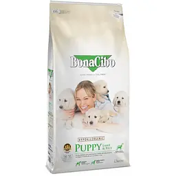 Сухий корм для цуценят BonaCibo Puppy Lamb & Rice з ягнятком та рисом 15 кг BC405727