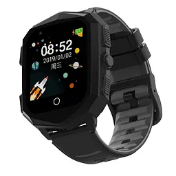 Смарт годинник для дітей F60 з GPS, відеодзвінками, 4G SIM-картою та кнопкою SOS Чорний