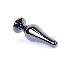 Анальна пробка B-Series Jewellery Dark Silver Butt Plug - мініатюра 3