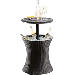 Стіл-бар пластиковий Keter Cool Bar Rattan коричневий - мініатюра 2