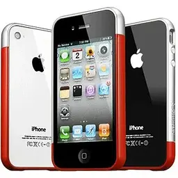 Бампер Spigen Case Linear EX Meteor iPhone 4S Dant Red - мініатюра 5